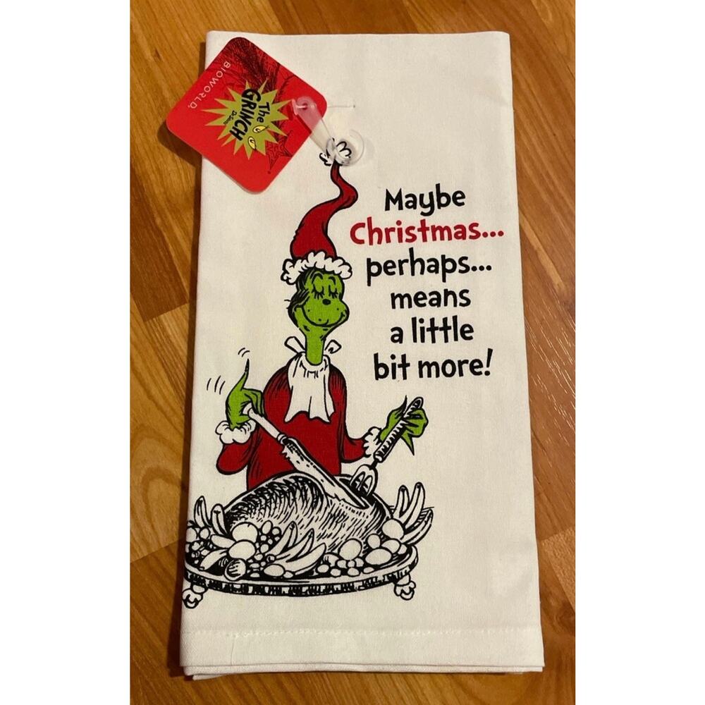 Dr Seuss The Grinch Kitchen Towel New